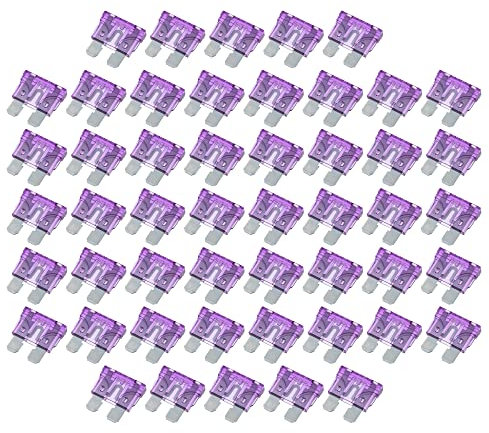 A ABSOPRO 50pz Lama Stile Fusibile 35A Lama Stile Fusibile per Auto Barca Profondo Viola
