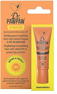 Dr.PAWPAW Multipurpose Lip Balm with SPF 20 – Natural Pawpaw, Vegan Friendly, Hydrating and Nourishing Balm for Lips & Skin, 8ml