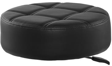 Antlu Round Seat Cushion for Bar Stool Rolling Chair Replacement (Super Big, Black)