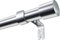 Curtain Pole with Brackets Fittings Set Window Poles Heavy Duty Door Curtain Poles for Bedroom, Living Room (Silver,60-285CM)