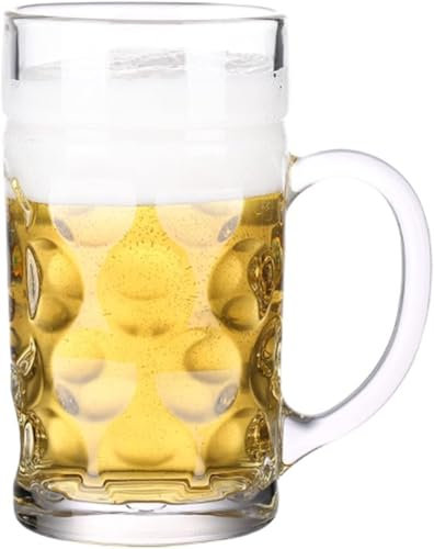 Boccale da birra in vetro personalizzato Boccali da birra Boccali in vetro con manico Bicchieri da birra grandi da 35 once Bicchieri da birra Bicchieri da bere 1 litro Boccali da pub Boccale da birra