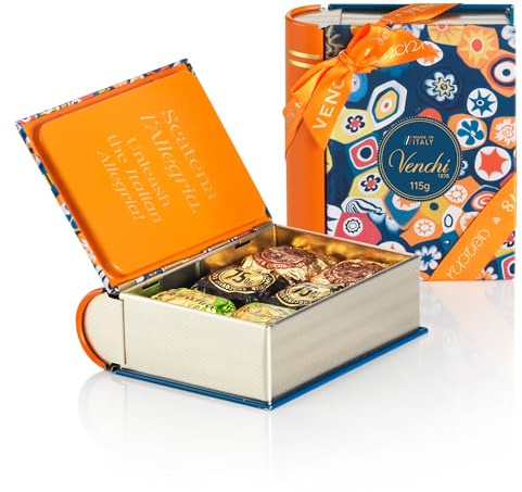 Venchi - Murrine Collection - Mini Book With Assorted Chocoviar Chocolates, 4.05 oz - Gluten Free - Gift Idea for Birthday and Anniversary