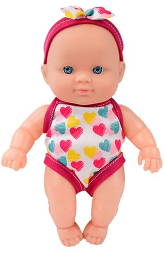 Poupée bébé Aquatique, nageuse imperméable, Flottante, avec articulations Mobiles, Maillots de Bain Amovibles, Cadeau pour Enfants, Baignoire, Piscine, Bain, Style de Jeu, 2 poupées