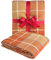G Lake Orange Plaid Decke Überwurf Acryl Weich Wendbar Gefärbt Fransen Bettdecke Geschenk für Weihnachtsdekorationen 127 cm B x 170,2 cm L-Pumpkin Orange