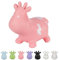 Hoppimals Tootiny Hüpftier, Hüpftier ab 1 Jahre & Hüpftier ab 2 Jahre, Hüpfende Kuh, Für Gymnastik & Geschicklichkeit für Kinder, Verpackt im Geschenkkarton, inklusive Pumpe - Baby-Hüpfer ROSA