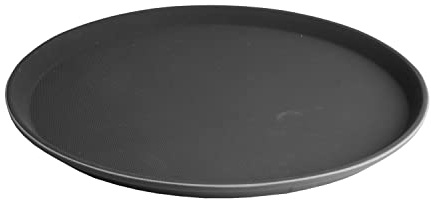 Nicht Zutreffend Tablett - Schwarz - Kunststoff - Ø 36 cm