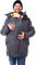 Viva la Mama - Männer Tragejacke für Rückentragen Vorntragen Papa Tragemantel - PROTECTIS - anthrazit - M