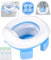 Toilettensitz Kinder,3 in 1 faltbares Kinder Töpfchen für Unterwegs,Portable Travel Potty Training Toilet,Reisetoilette Klositz,Tragbarer Toilettensitz Anti-Rutsch-Design für 1-4 Jahre Jungen Mädchen