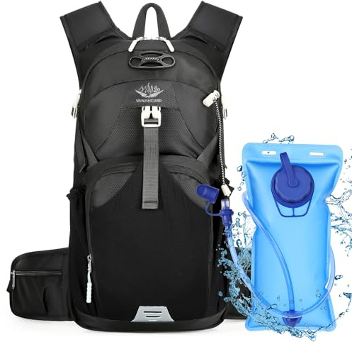 Zaino idrico per donna uomo, Luckits zaino idrico con sacca d'acqua da 2 litri Zaino trekking leggero Gilet idrico Zaino da equitazione Zaino equitazione Ciclismo all'aperto Maratona Corsa Campeggio