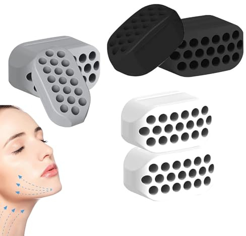 6 Stück Jawline Trainer, Jawline Gum, Kiefer Trainer, Jaw Trainer, Mewing Gum, Kiefertrainer, Jaw Exerciser, Gesichtstrainer, Für übungen Gesichtsmuskeln Männer Und Frauen