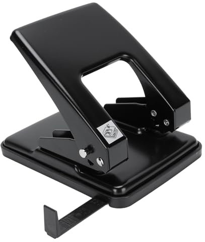 2-Loch-Locher, 6 Mm Durchmesser, 80 Mm Abstand, 12 Mm Papierzufuhr, 40 Blatt Kapazität, Arbeitssparender Locher