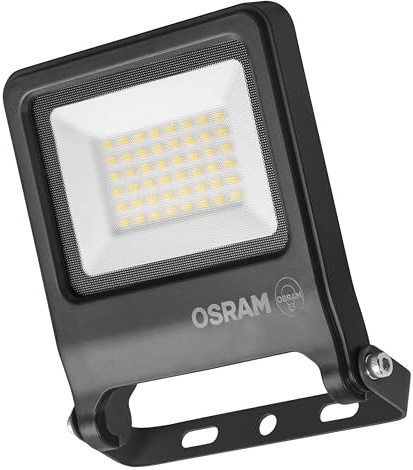 OSRAM ENDURA FLOOD PC 30W LED-strålkastare, 3000K varmvit, 3000 lumen, IP65-strålkastare, 110 strålvinkel, 100 lmW, grå
