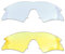SOODASE Für Oakley M Frame Sweep Sonnenbrillen Transparentes/Transparentes Gelb 2 Paare Ersatzgläser