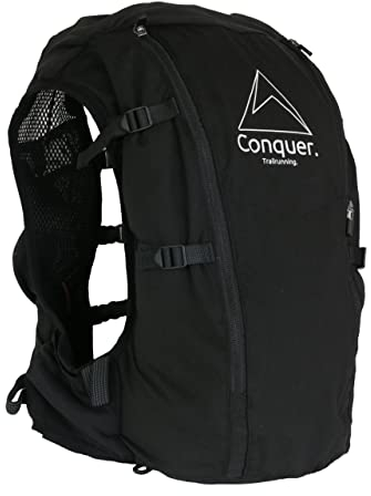 Conquer. Laufweste 15L | Damen & Herren | Ultraleicht Trinkrucksack, Laufrucksack mit Handytasche zum Joggen, Laufen, Running Vest