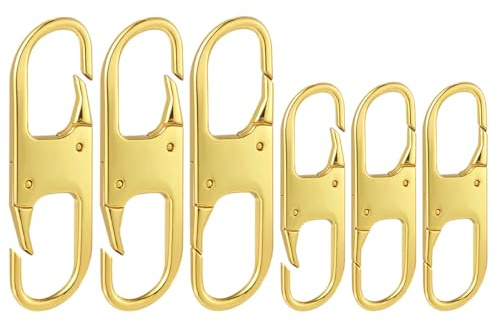 Double petit mousqueton - Clip dissuasif pour fermeture éclair - Maintient la fermeture éclair fermée - Remplacement de la tirette de fermeture éclair