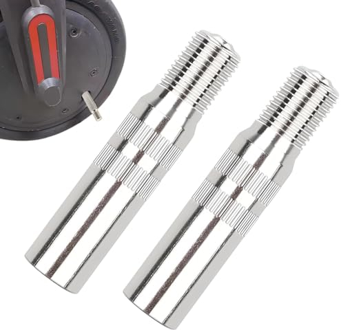 2 Stück Ventilverlängerung Autoventil, 39mm Autoventil Ventil Verlängerung Adapter, Autoventil Verlängerung Gerade, Kupfer Ventilverlängerungen Adapte für Scooter, Auto(Silber)