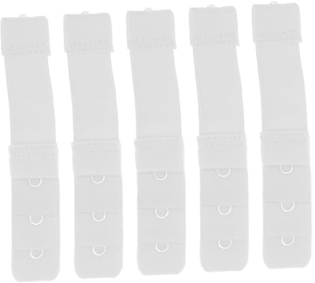 PACKOVE Estensori per Reggiseno in Acciaio Inossidabile 20 Pezzi Prolunga Semplice 1 Gancio e 3 File Elastici per Bretelle Reggiseno, Adatti per Guardaroba Donna
