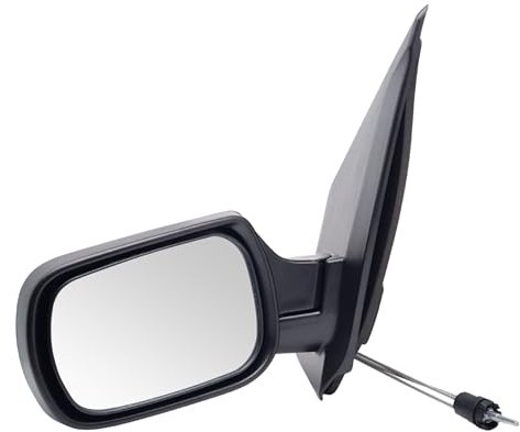 BSSTORE Specchietto Retrovisore Esterno Nero per Fiesta Mk5 2002-2005 con Regolazione Manuale (Sinistra - Lato Conducente)