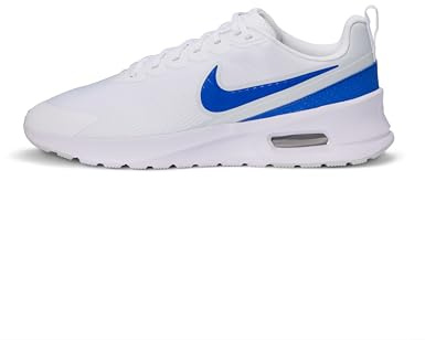 Nike Men's Air Max Nuaxis Shoe, White Racer Blue Black White, 8.5 UK