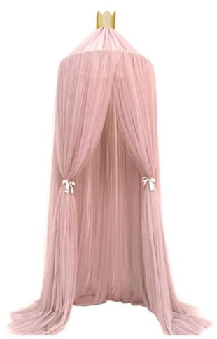 Saluaqui Zanzariera per Bambini Morbida e Traspirante con Gancio per Appendere, Colore Elegante Ed Elegante, Baldacchino per Letto con Zanzariera, Decorazione per la Camera dei Bambini a