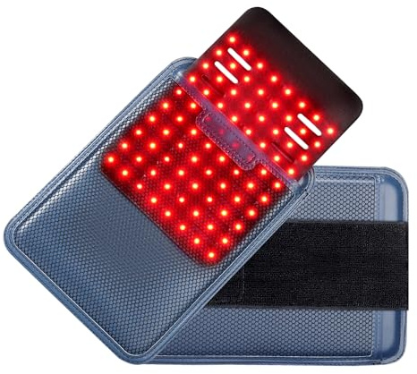 Hello Face Red Light Therapy Belt with 660nm & 850nm, Cordless Infrared Light Therapy Pad for Waist & Hips Pain Relief, Built-in 3000mAh Rechargeable Controller for Home Use
