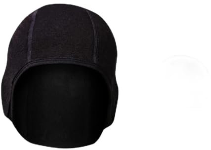 Healeved Windproof Black Bike Helmet Cap Under Helmet Cycling Cap Thermal Ear Protection Winter Sports Hat for Outdoor Riding