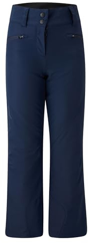 Ziener Pantalon de Ski pour Fille, Alin-Z, imperméable, Slim fit, Bleu foncé, 128