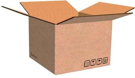 LA MIA SCATOLA - Scatole di Cartone Doppia Onda, 50x30x35 cm, Confezione da 15 Pezzi, Resistenti per Trasloco e Imballaggio FSC® MIX CERT. SGSCH-COC-090125