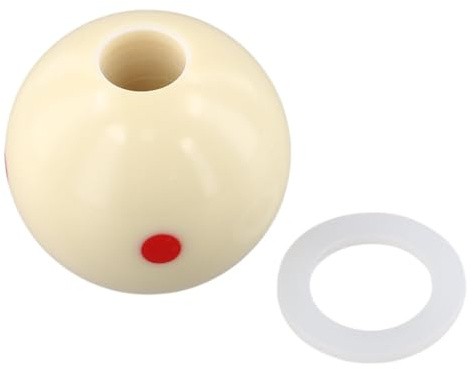 QOXEZY Palla da biliardo per allenatori di biliardo americano e snooker inglese, diametro interno 17 mm e 16 mm, strumento di pratica in resina per l'equilibrio e la mira