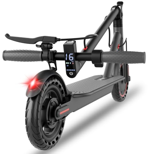 Trottinette Electrique Adulte, Moteur 350W Autonomie 25Km Trottinette Électrique Pliable 8,5 Pneu Anti-crevaison Electric Scooter avec Double Frein, APP