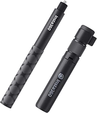 braza Bundle Time Handle - Cámara panorámica para Insta360 Bullet Time Bundle (trípode plegado), compatible con Insta360 X4/X3/Flow 2 Pro/ONE X2/ONE R