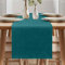 Tischläufer Frühling Modern, Tischläufer Abwaschbar, Tischläufer Leinenoptik, Tischläufer Wasserabweisend, Tischläufer für Esszimmer Party Urlaub Dekoration (Blaugrün, 40 x 140 cm)