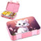 Jarlson® Brotdose Kinder mit Fächern - TONI Lunchbox - Bento Box auslaufsicher – Jausenbox für Kindergarten und Schule - Mädchen und Jungen | Vesperbox | Snackbox (KATZE)