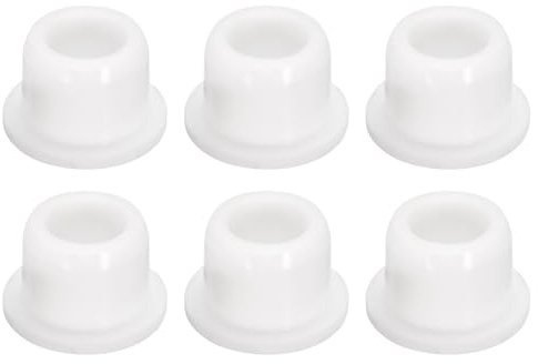 QUARKZMAN 6 st vita öronproppar, gummipropp för hål 13–14 mm/0,51–0,55 tum