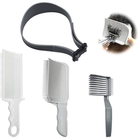 Peigne de coiffure pour homme, Brosse à Cheveux, Professionnelle pour Coiffeur, aide à la coupe de cheveux professionnelle, positionnement incurvé, coiffure de barbe et favoris développés