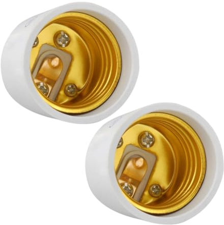 QUMIIRITY Adaptador Gu10 a E27/e26 Convertidor De Bombilla Led Portalámparas De 2 Piezas Fácil Instalación Tamaño Pequeño Material Duradero
