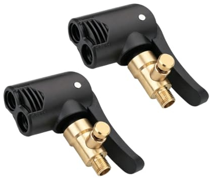 2 st. cykelventilsadapter, mässing, spakplugg, fransk ventil till bilventil, adapter för cykelventil, ventil till bil, omvandlare, ventiladapter, cykel, luftpump