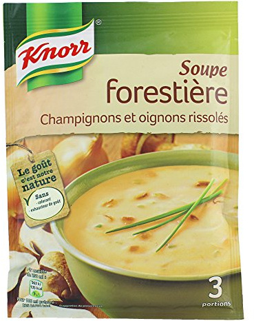 Knorr Soupe forestière, champignons & oignons rissolés - Le sachet de 85g