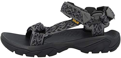 Teva Terra FI 5 Universal, Men Open Toe Sandals Open Toe Sandals, Black (Wavy Trail Black Wtbc), 12 UK (47 EU)