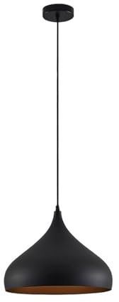 Lindby Ceiling Light Ritana dimmable (Modern) in Black Made of Aluminium for e.g. Living Room & Dining (1 Light Source, E27) from Pendant Lighting lamp Hanging Ceiling