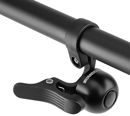 ROCKBROS Bike Bell Copper Alloy Durable Bicycle Bell with Clear&Long Sound, Left Hand Bike Ring Bell for Handlebars Adults More Than 100 dB