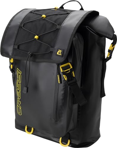 Cressi Premium Backpack Venom Dry - Zaino Casual Sportivo Leggero Compatto e Impermeabile, Nero, 30 L, Unisex Adulto