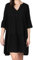 DENIMFY DFFrida Robe d'été pour femme Longueur genou Ligne A Manches 3/4 Robe de plage Boho Robe tunique d'été Robe midi décontractée 100 % viscose Marron Rose Bleu Noir Vert Gris Tailles S-M L L-XL,