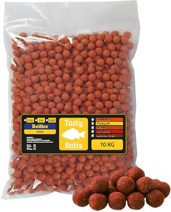 EUROCATCH Tasty Baits Killer Krill Boilie 20mm - 10 Kg Tasche - Hochwertiger Karpfenköder - Unwiderstehlich für Karpfen - Geeignet für jedes Wasser - Ideal für Lange und Kurze Sitzungen!
