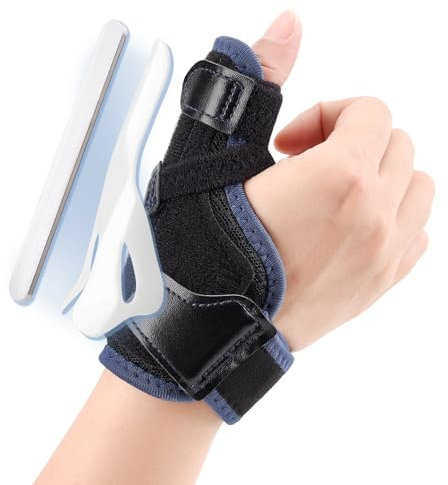 Fasola Daumenschiene Rechts & Links, Daumenbandagen 4 Stufen der Unterstützung, Orthese Daumengelenk zur Schmerzlinderung, Arthritis, Sehnenscheidenentzündung, Verstauchung, S