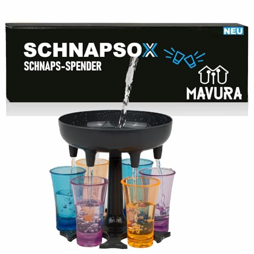SchnAPSOX 6 snapsglas dispenser och hållare cocktailshots dispenser
