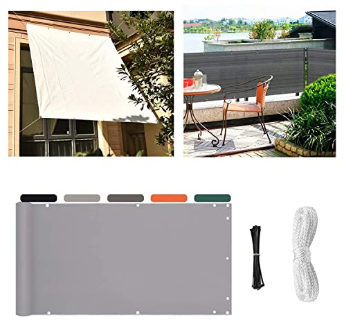 Outdoor Balcony - 55x750 cm UV-Resistant Weatherproof Rectangular Cladding for Sun Protection Ideal for Balcony & Patio Privacy Solutions.