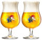 Brasserie d'Achouffe Duvel Moortgat Belge Brewery Tulipe Verre à Bière .25cl - Lot de 2