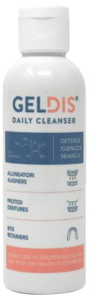 GELDIS Daily Cleanser - Limpiador Ferula Dental, Limpieza Aparato Dental, Gel limpiador diario para la higiene de - Máscaras transparentes, aparatos ortodónticos (100 ml)