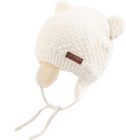 DRESHOW Unisex Baby Mütze Süßer Bär Kleinkind Earflap Beanie Warm für Herbst Wintermütze